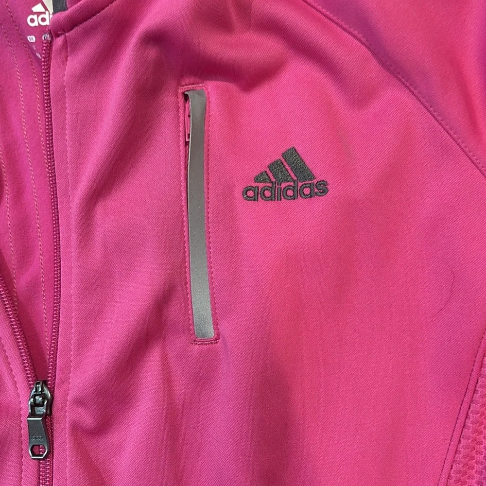 Adidas Women's Vibrant Pink Athletic Jacket - Picture 5 of 5